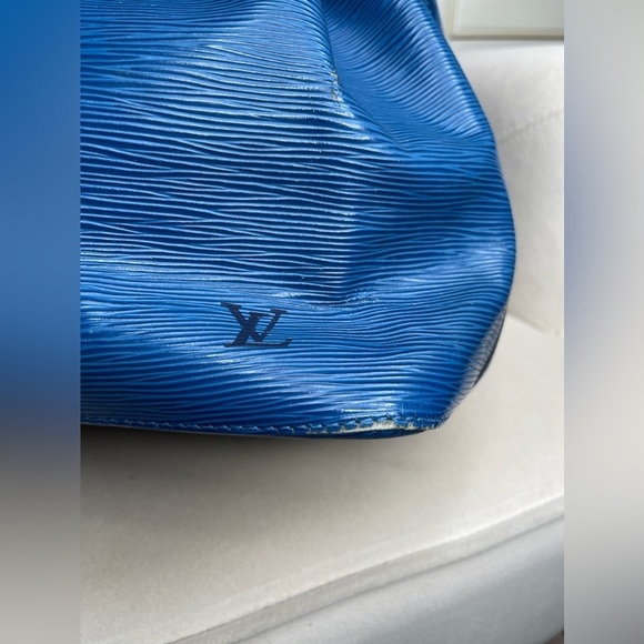 Louis Vuitton Epi Noe Bucket Bag Shoulder Bag Cobalt Blue Leather Tie Closure - Picture 13 of 13